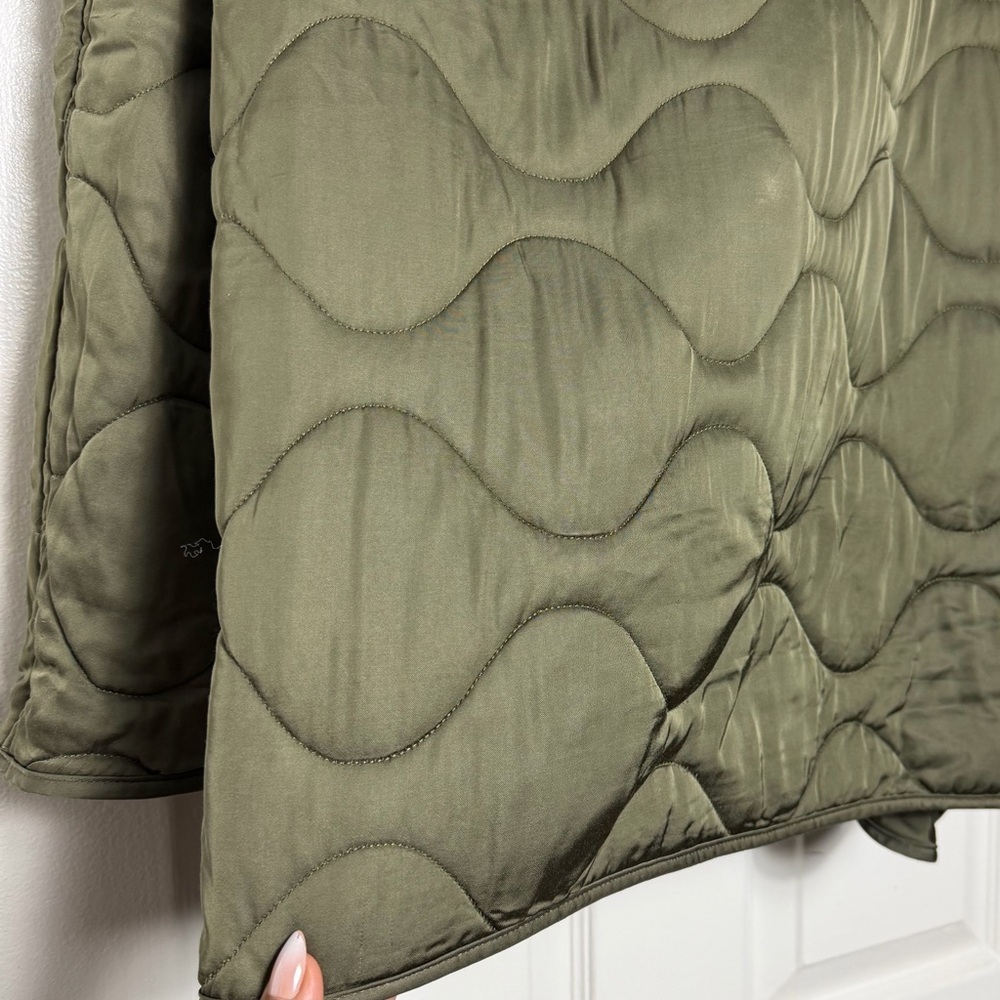 ALL SAINTS Green Hayes Quilted Oversize Jacket - Picture 4 of 8